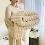 LUXURY RABBIT FAUX-FUR BLANKET - 50% OFF