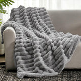 LUXURY RABBIT FAUX-FUR BLANKET - 50% OFF