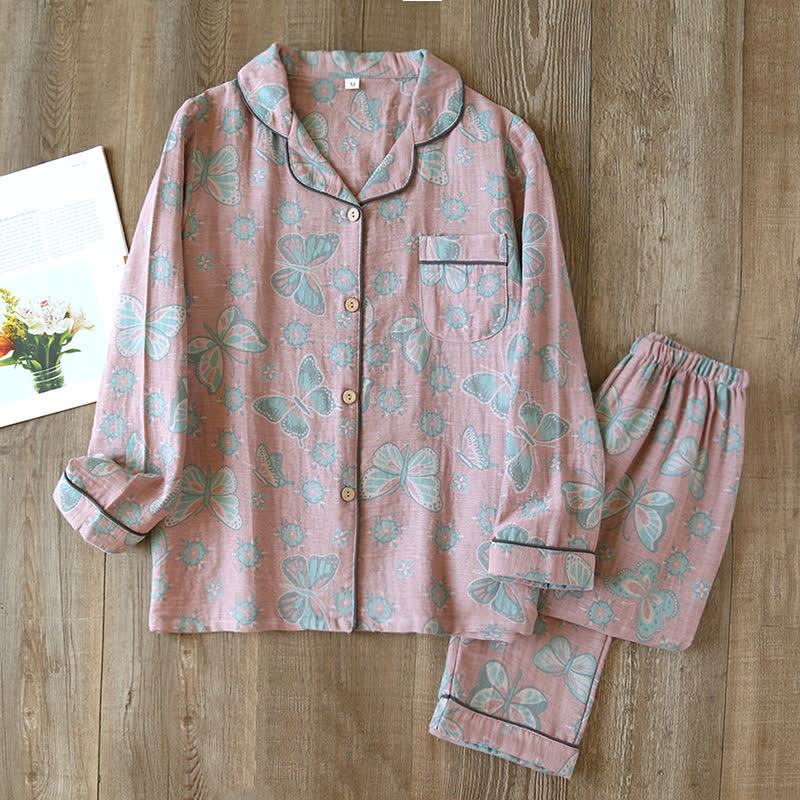 BUTTERFLY DAYDREAM PAJAMA SET - 50% OFF