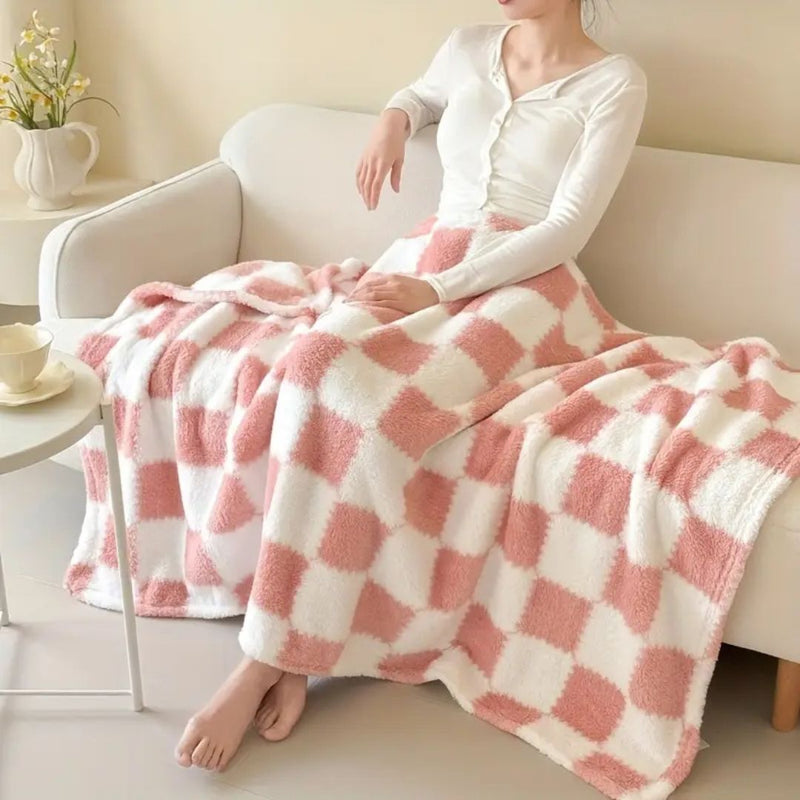 PLAID FLANNEL FLEECE BLANKET - 50% OFF