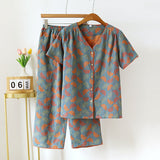 GINGKO SHORT SLEEVE PAJAMA SET - 50% OFF