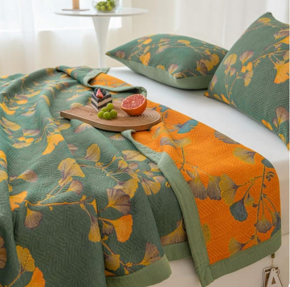 GOLDEN GROVE COTTON QUILT - 50% OFF