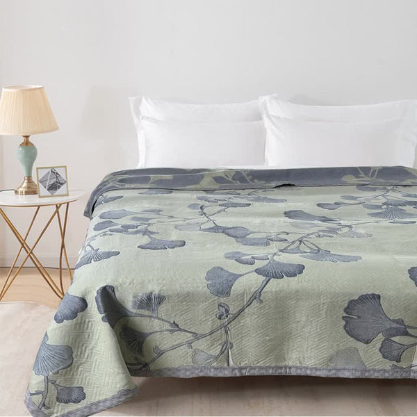 SAGE MIST GINGKO COTTON QUILT - 50% OFF