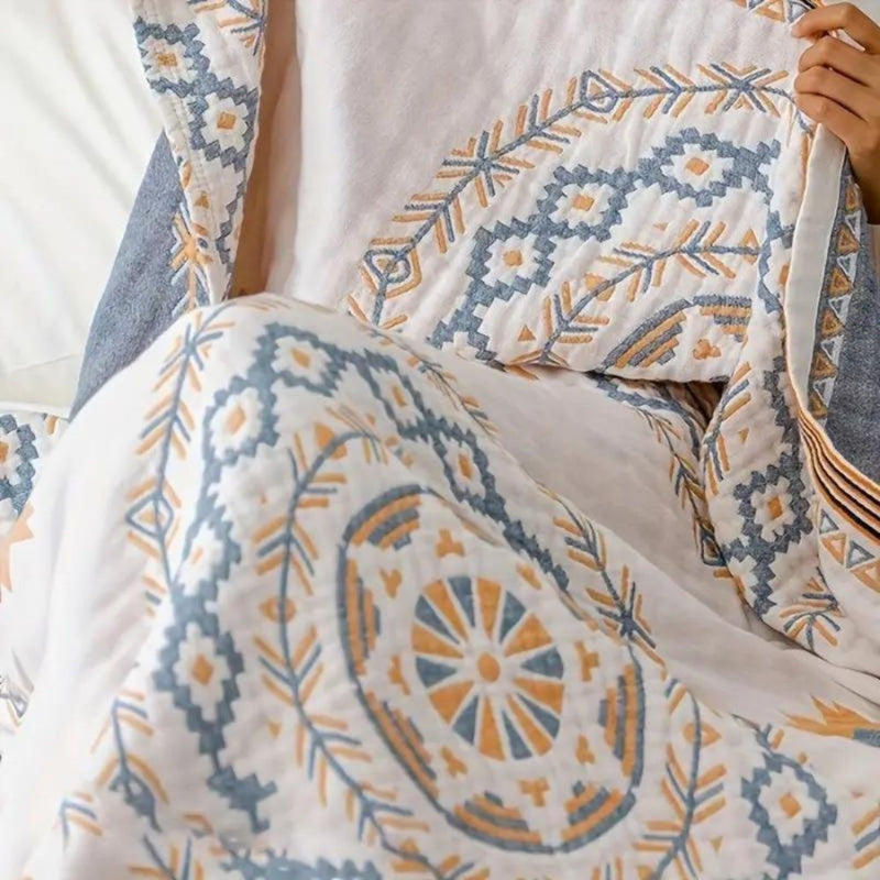MEDITARRANEAN SUN REVERSIBLE BLANKET - 50% OFF