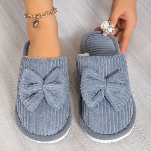 COZY BOW SLIPPERS - 40% OFF