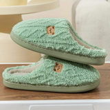 BEAR PRINT SHERPA SLIPPERS - 40% OFF