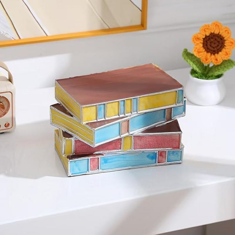 BOOK STACK NIGHT LAMP -  50% OFF