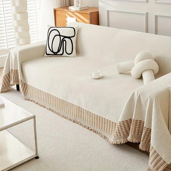 WHEAT SPIKE COUCH COVER - 50% OFF