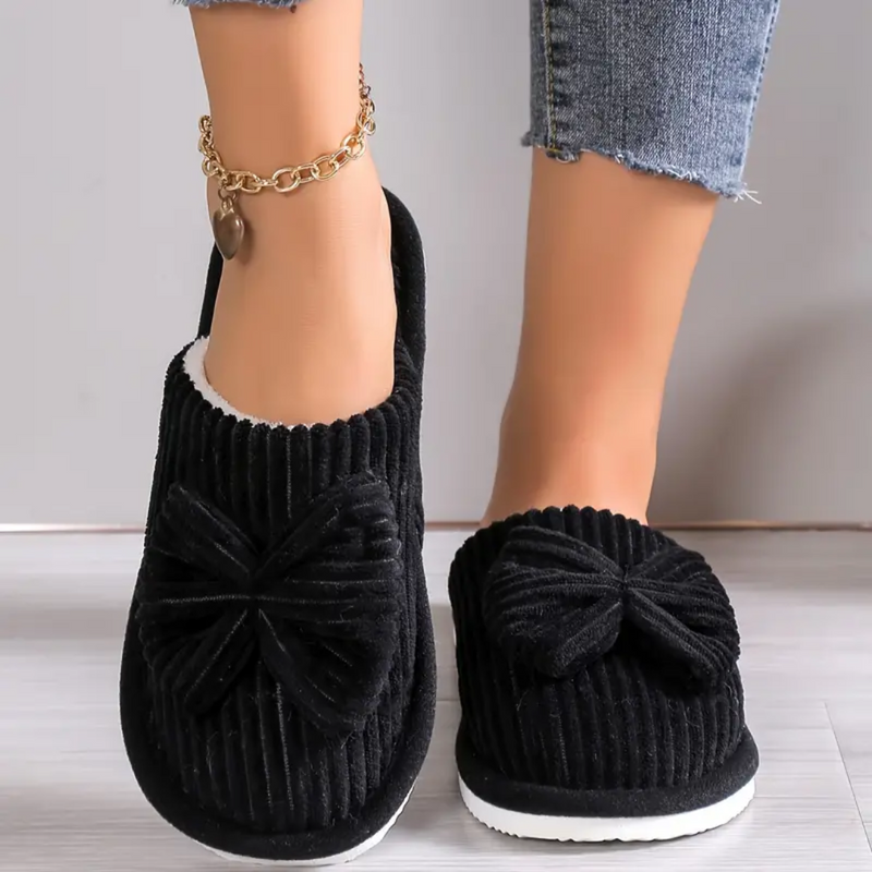 COZY BOW SLIPPERS - 40% OFF
