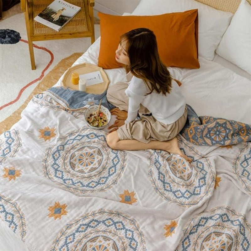 MEDITARRANEAN SUN REVERSIBLE BLANKET - 50% OFF