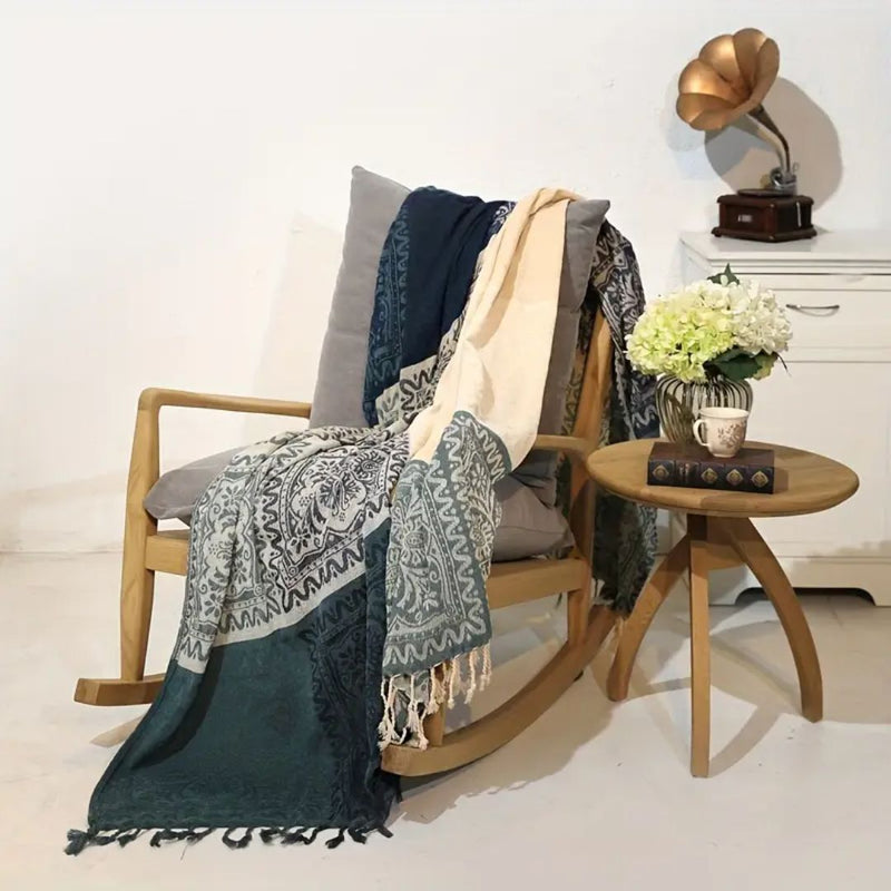 CHENILLE BOHO THROW BLANKET - 50% OFF