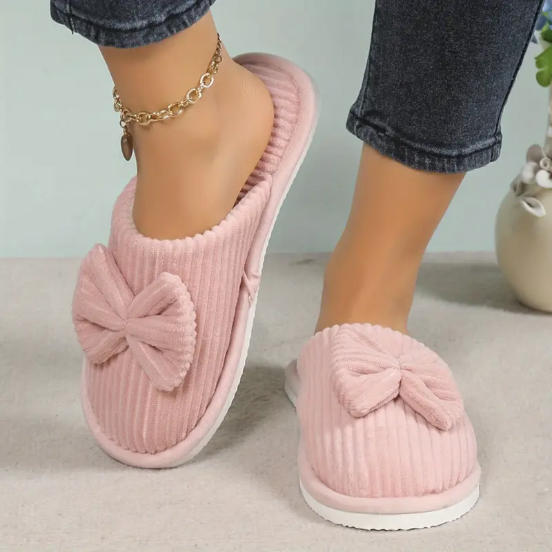 COZY BOW SLIPPERS - 40% OFF