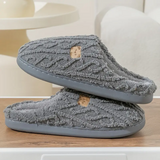BEAR PRINT SHERPA SLIPPERS - 40% OFF