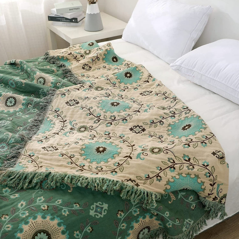 FOREST VINE REVERSIBLE BLANKET - 50% OFF