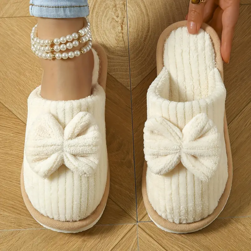 COZY BOW SLIPPERS - 40% OFF