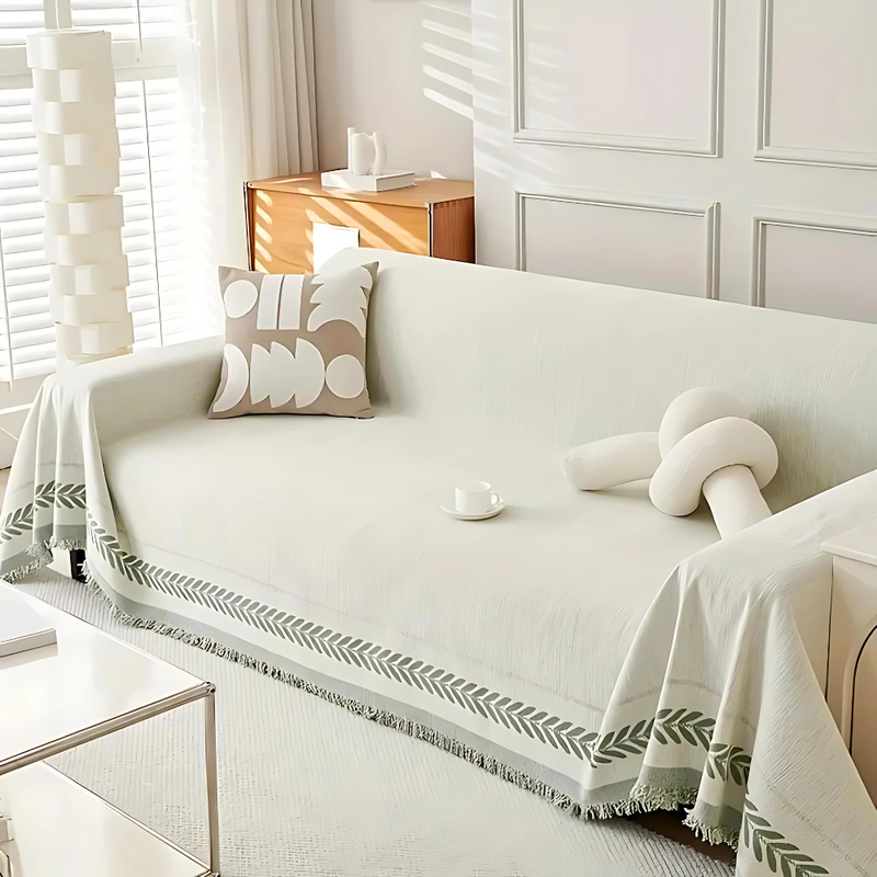 WHEAT SPIKE COUCH COVER - 50% OFF