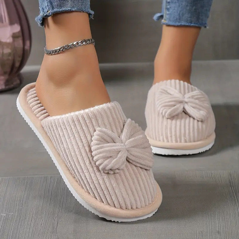 COZY BOW SLIPPERS - 40% OFF