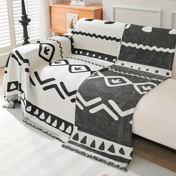 BOHO PATTERNED COUCH COVER - 50% OFF