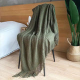 COZY TASSEL KNIT THROW BLANKET - 50% OFF