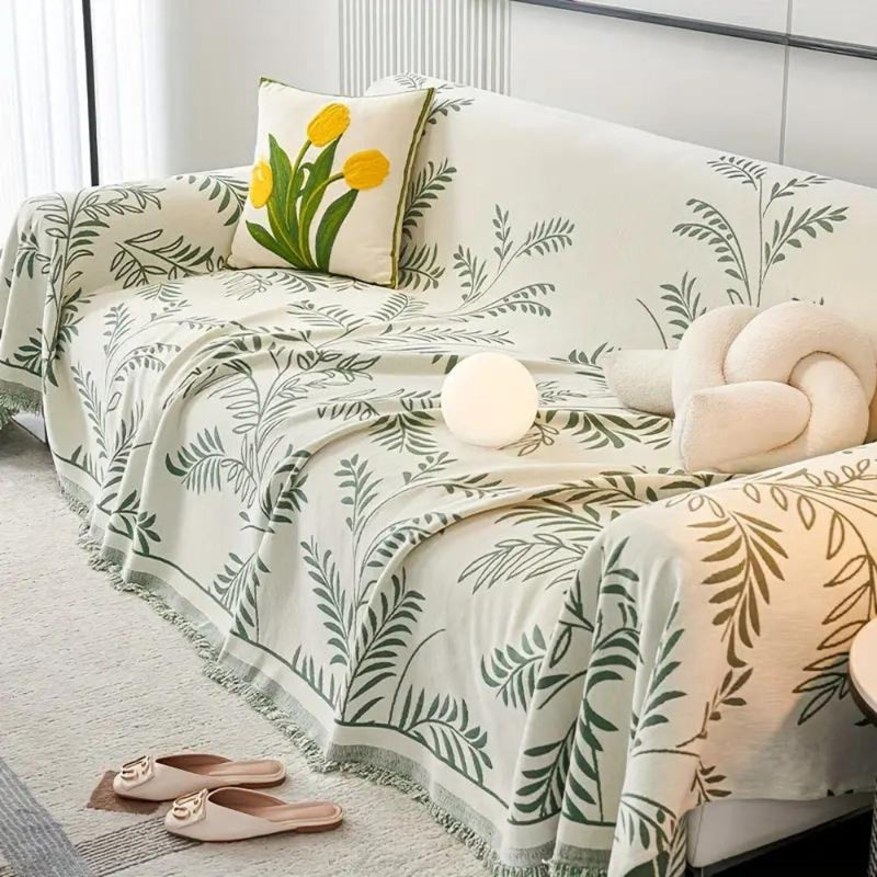 NATURE CHENILLE COUCH COVER - 50% OFF