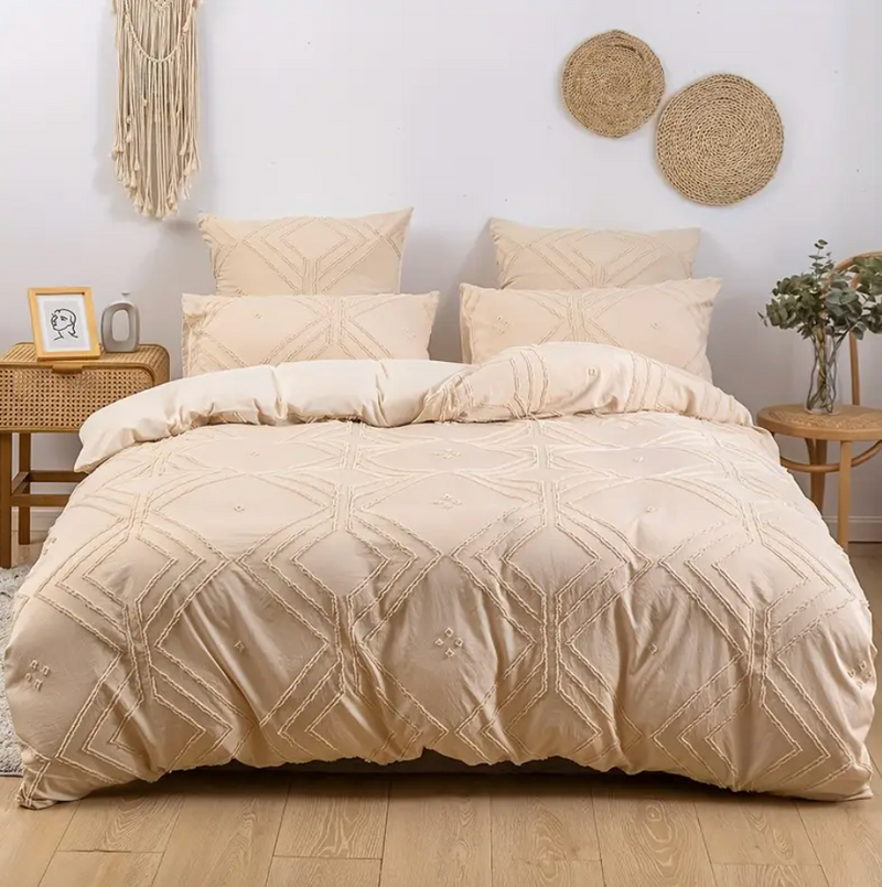 TUFTED GEOMETRIC | Premium Doona Cover Set - 50% OFF