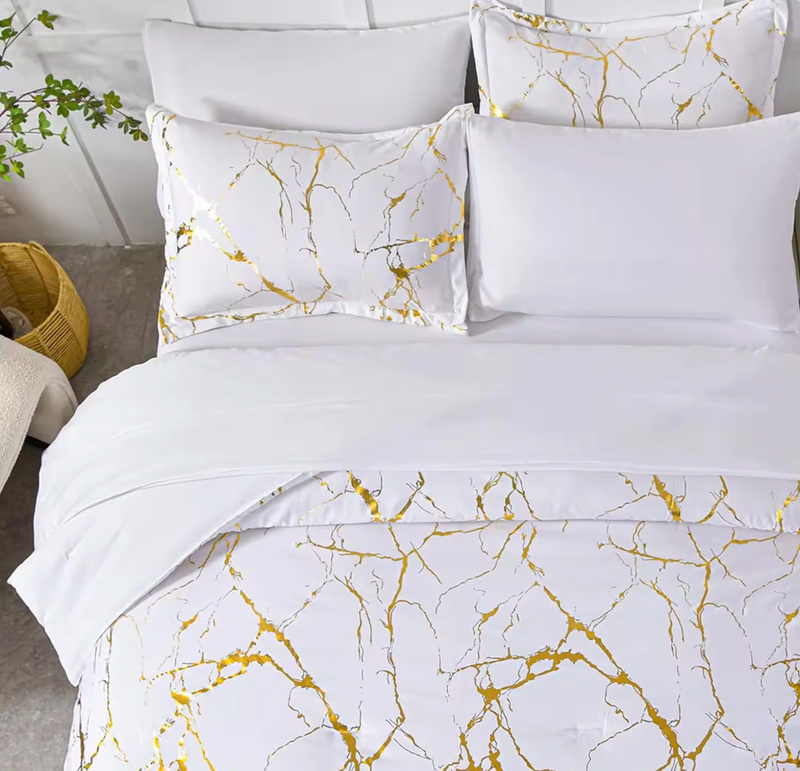 BRONZE MARBLE | Premium Doona Cover Set - 50% OFF