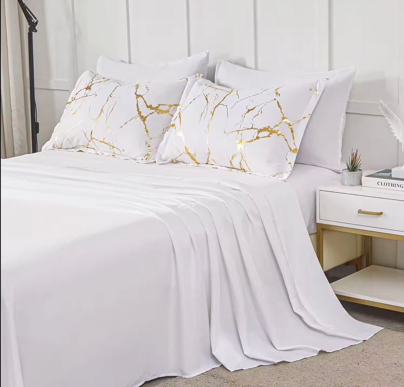 BRONZE MARBLE | Premium Doona Cover Set - 50% OFF