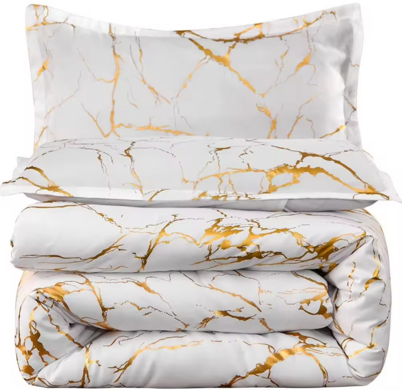 BRONZE MARBLE | Premium Doona Cover Set - 50% OFF