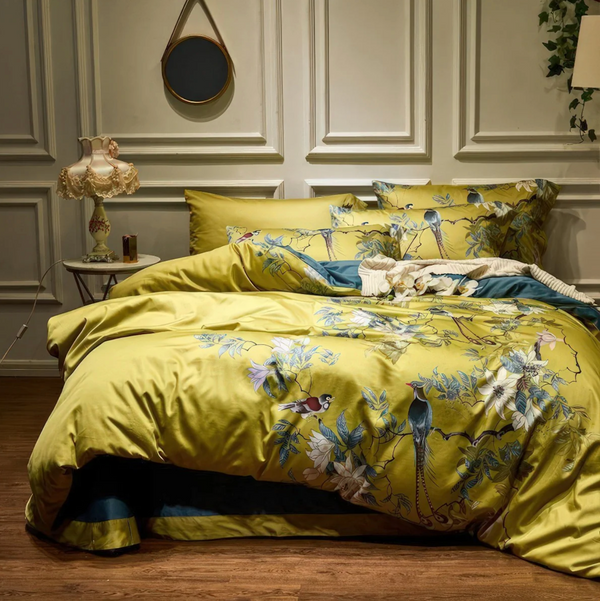 GOLDEN TROPICS EGYPTIAN COTTTON COVER SET - 50% OFF
