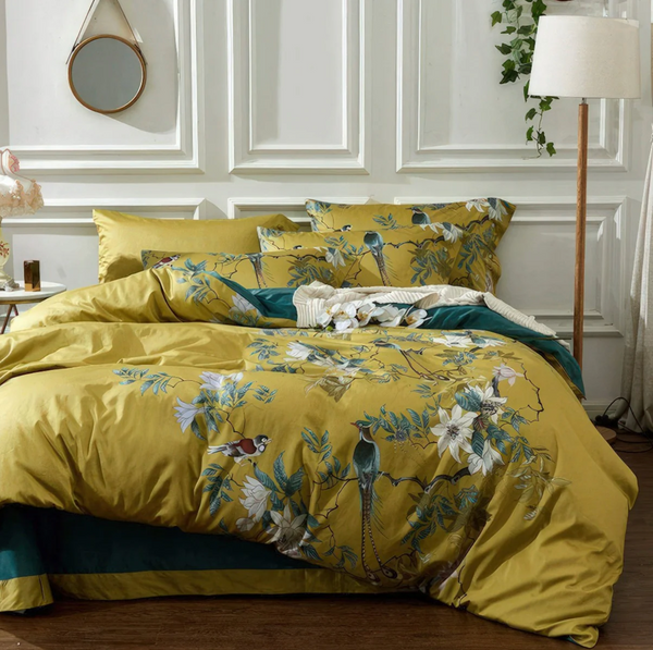 GOLDEN TROPICS EGYPTIAN COTTTON COVER SET - 50% OFF