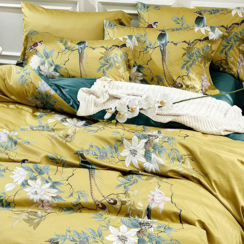 GOLDEN TROPICS EGYPTIAN COTTTON COVER SET - 50% OFF