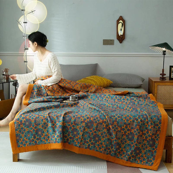 TERRACOTTA GARDEN RETRO QUILT - 50% OFF