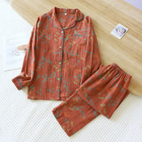 DUSTY LEAVES PAJAMA SET - 50% OFF
