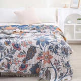 INDIGO GARDEN REVERSIBLE BLANKET - 50% OFF